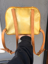 Load image into Gallery viewer, LOUIS VUITTON - Gold Monogram Embossed Backpack - Women’s One Size Adjustable - PreOwned