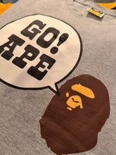 Load image into Gallery viewer, Bape Go! Ape Dark Oatmeal Tee (Large)