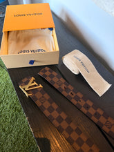 Load image into Gallery viewer, Louis Vuitton LV Initiales Damier Ebène Belt Size 34