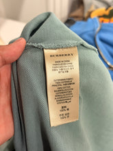 Load image into Gallery viewer, Burberry - Navy Gradient Polo Shirt Large - Retail $350