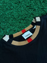 Load image into Gallery viewer, BURBERRY - Black Embroidered Logo Tee - Small (Oversized Fit) - PreOwned - Retail ~$320