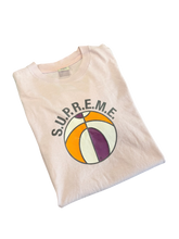 Load image into Gallery viewer, Supreme - Basketball Logo Pink T Shirt - Size Small - PreOwned