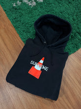 Load image into Gallery viewer, Supreme - Traffic Cone Hoodie Black Size Medium - PreOwned
