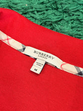 Load image into Gallery viewer, Burberry London Quarter Zip - Red - Size M - PreOwned