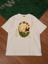 Load image into Gallery viewer, BAPE - Year Of The Rabbit Gold Ape Head White Graphic Tee - 2XL - Brand New