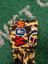 Load image into Gallery viewer, BAPE Shark Full Zip Hoodie – Yellow Camo – Medium – PreOwned