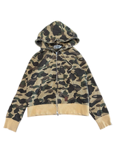 Load image into Gallery viewer, BAPE - Green Camo Full Zip Hoodie Size Medium - PreOwned