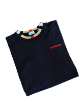 Load image into Gallery viewer, BURBERRY - Black Embroidered Logo Tee - Small (Oversized Fit) - PreOwned - Retail ~$320