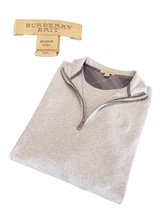 Load image into Gallery viewer, Burberry - Grey Quarter Zip Sweater XL - Retail $495