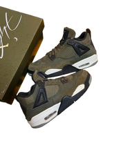 Load image into Gallery viewer, Air Jordan 4 Retro (GS) “Olive Canvas” – Size 7Y/8.5W