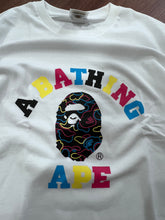 Load image into Gallery viewer, BAPE Multicolor Camo College Ape Head Tee (Size 3XL)