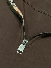 Load image into Gallery viewer, Burberry - Brown Quarter Zip Sweater Large - Retail $495
