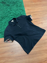 Load image into Gallery viewer, Burberry - Black Nova Check Polo - Women’s XL