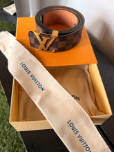 Load image into Gallery viewer, Louis Vuitton LV Initiales Damier Ebène Belt Size 34