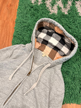 Load image into Gallery viewer, Burberry - Grey Nova Check Zip Hoodie - Size Large