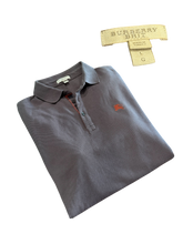 Load image into Gallery viewer, Burberry - Taupe Brown Long Sleeve Polo Large - Retail $395