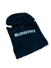 Load image into Gallery viewer, Burberry Logo Hoodie - Black | Size L Preowned