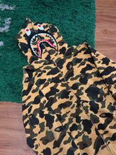 Load image into Gallery viewer, BAPE - Tan Camo Shark Full Zip Hoodie - 2XL