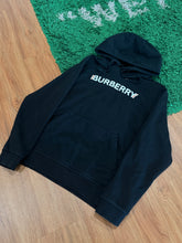 Load image into Gallery viewer, Burberry Logo Hoodie - Black | Size L Preowned