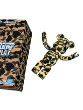 Load image into Gallery viewer, BAPE PLAY - Yellow Camo BE@RBRICK 200% Figure - Brand New