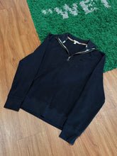 Load image into Gallery viewer, Burberry - Black Quarter Zip Sweater Medium - Retail $495