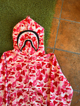 Load image into Gallery viewer, BAPE Pink Camo Shark Full Zip Hoodie – Size Large (PENDING TRADE)
