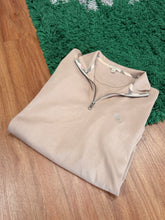 Load image into Gallery viewer, Burberry - Beige Quarter Zip Sweater Large - Retail $495