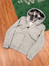 Load image into Gallery viewer, Burberry - Grey Full Zip Hoodie Small - Retail $595