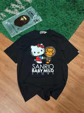Load image into Gallery viewer, BAPE x Sanrio Baby Milo Hello Kitty Tee – Black – Large – Brand New