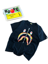 Load image into Gallery viewer, BAPE - Black Color Camo Shark Tee - Large