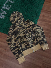 Load image into Gallery viewer, BAPE - Green Camo Full Zip Hoodie Size Medium - PreOwned