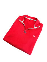 Load image into Gallery viewer, Burberry London Quarter Zip - Red - Size M - PreOwned