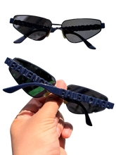Load image into Gallery viewer, BALENCIAGA Logo Sunglasses - Navy - PreOwned - Retails $450+ -