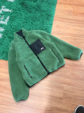 Load image into Gallery viewer, Stussy 8 Ball Reversible Sherpa Fleece Jacket - Green/Black - Size Small - PreOwned