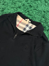 Load image into Gallery viewer, Burberry - Black Quarter Zip Pullover - Retail $590 - Size Large - PreOwned