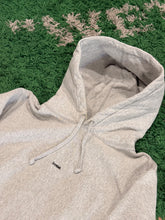 Load image into Gallery viewer, Supreme Embroidered Logo Hoodie - Heather Grey | Size Medium Preowned