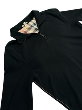 Load image into Gallery viewer, Burberry - Black Quarter Zip Pullover - Retail $590 - Size Large - PreOwned