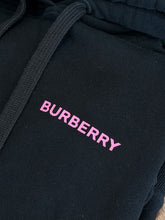 Load image into Gallery viewer, Burberry - Coordinates Logo Hoodie Black Pink - Medium - PreOwned