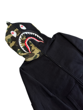 Load image into Gallery viewer, BAPE - Swarovski Shark Full Zip Black Camo - Small - Brand New