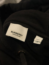 Load image into Gallery viewer, Burberry Logo Hoodie - Black | Size L Preowned