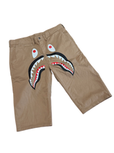 Load image into Gallery viewer, BAPE - Beige Shark Chino Shorts - Large - Brand New