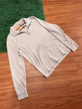 Load image into Gallery viewer, Burberry - Heather Gray Quarter Zip Pullover - Large