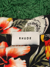 Load image into Gallery viewer, RHUDE - Black Tropical Parrot Button Up Shirt - Medium - PreOwned Great Condition
