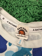 Load image into Gallery viewer, BAPE - Blue Camo - Long Sleeve Tee – Kids 160 – Pre-Owned