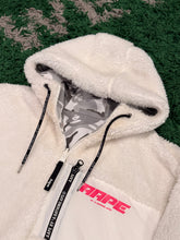 Load image into Gallery viewer, Aape by Bathing Ape - Grey Snow Camo Reversible Sherpa Full Zip - XS - PreOwned