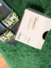 Load image into Gallery viewer, BAPE - Green Camo Logo Slides - Size 8M - Brand New