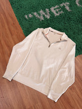 Load image into Gallery viewer, Burberry - Creme Quarter Zip Sweater Large - Retail $495
