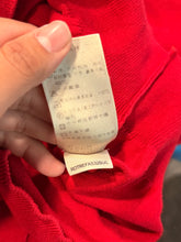 Load image into Gallery viewer, Burberry - Red Check Shoulders Crewneck - Size M - Preowned