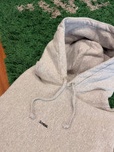 Load image into Gallery viewer, Supreme Embroidered Logo Hoodie - Heather Grey | Size Medium Preowned