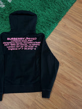 Load image into Gallery viewer, Burberry - Coordinates Logo Hoodie Black Pink - Medium - PreOwned